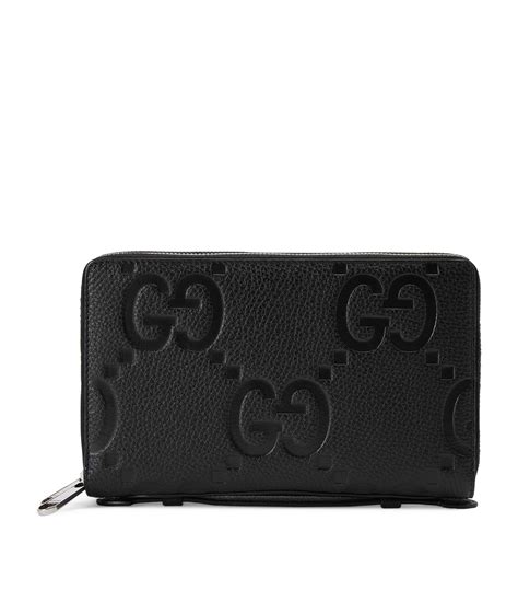 gucci leather travel wallet|Gucci leather wallet women.